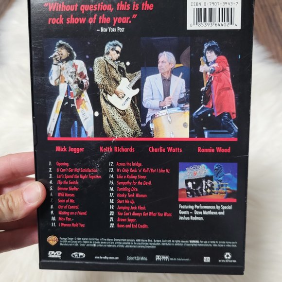 The Rolling Stones Bridges to Babylon Tour 1997-98 Live In Concert DVD Vintage - Picture 3 of 6
